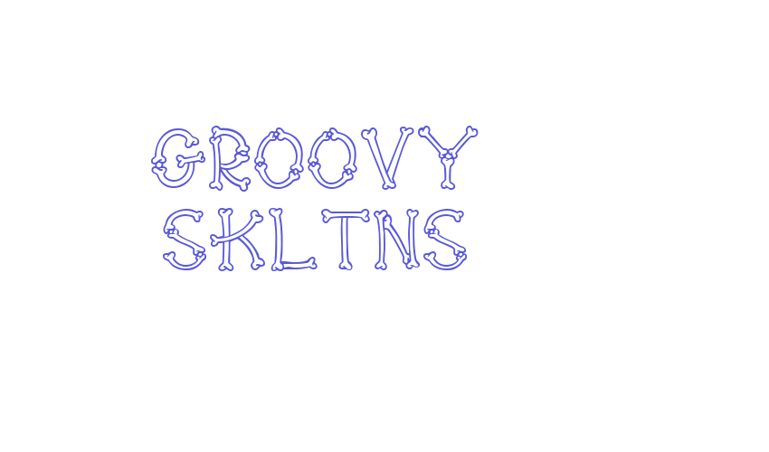 Groovy Skltns Font Download