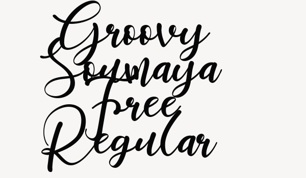 Groovy Soumaya Free Regular Font