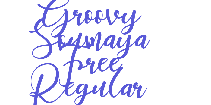 Groovy Soumaya Free Regular Font Download