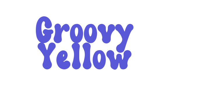 Groovy Yellow Font