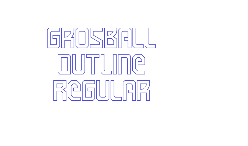 Grosball Outline Regular Font