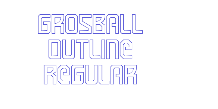 Grosball Outline Regular Font Download