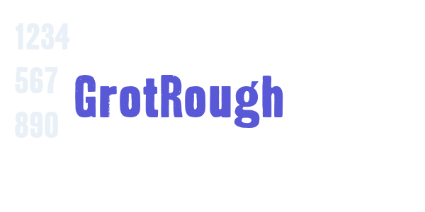 GrotRough font free