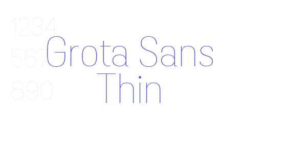 Grota Sans Thin font free