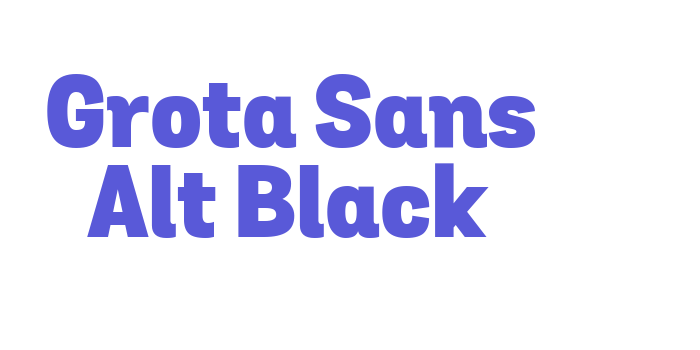 Grota Sans Alt Black Font