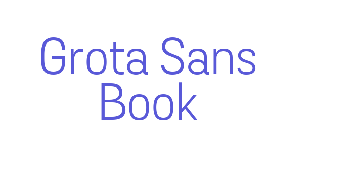 Grota Sans Book Font