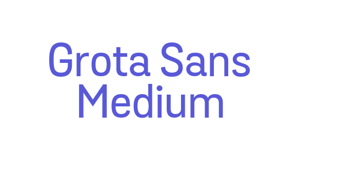 Grota Sans Medium Font Download