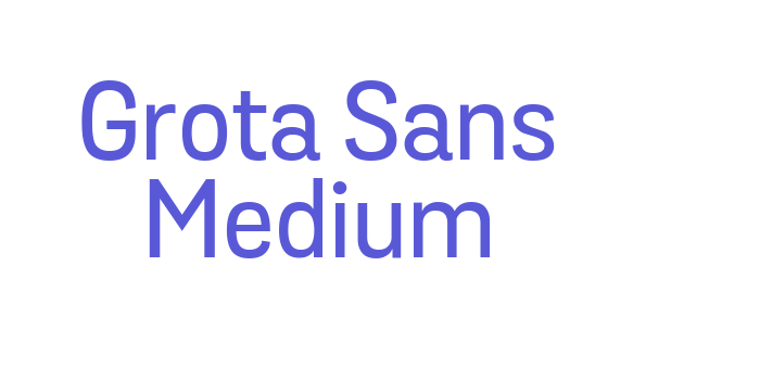 Grota Sans Medium Font