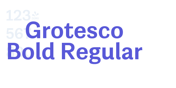 Grotesco Bold Regular font free