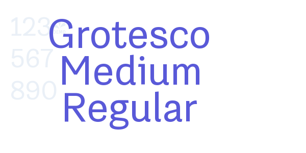 Grotesco Medium Regular font free