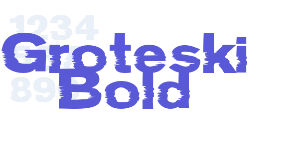 Groteski Bold font free