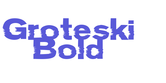 Groteski Bold Font Download