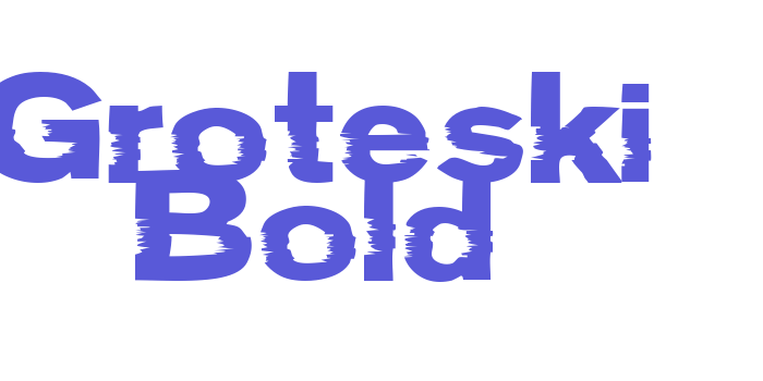 Groteski Bold Font