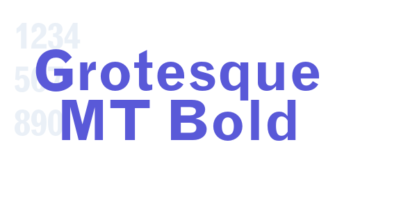 Grotesque MT Bold font free