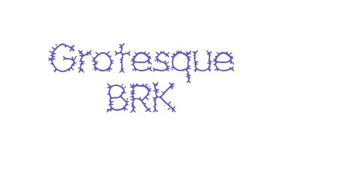 Grotesque BRK Font Download