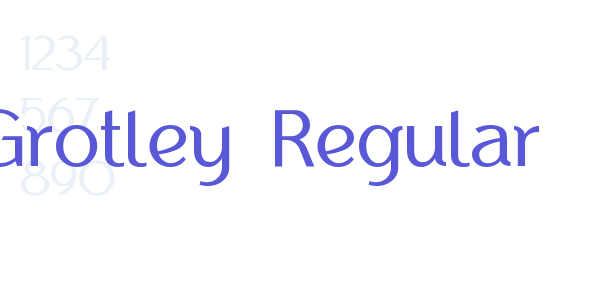 Grotley-Regular font