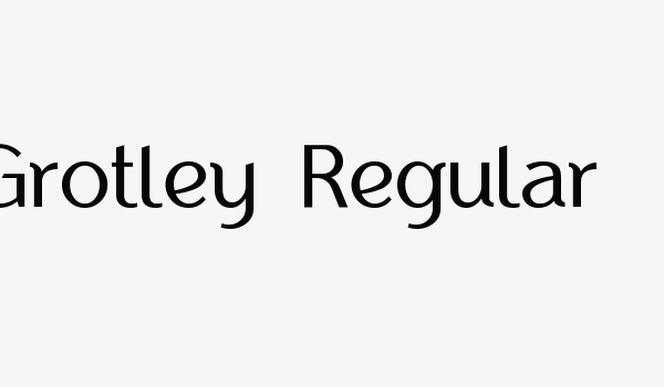 Grotley-Regular Font