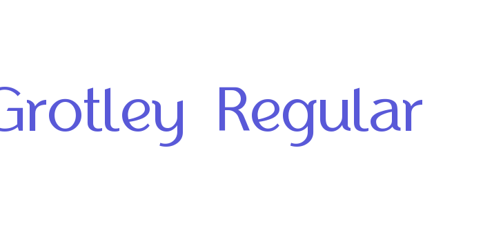 Grotley-Regular Font Download