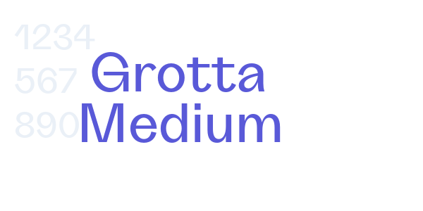 Grotta Medium font free