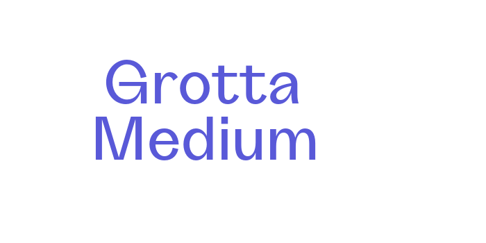 Grotta Medium Font Download