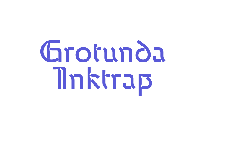 Grotunda Inktrap Font Download