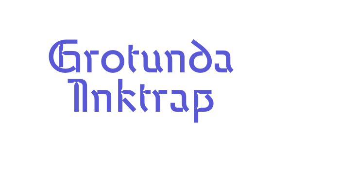 Grotunda Inktrap Font Download