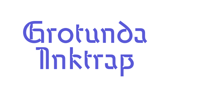 Grotunda Inktrap Font