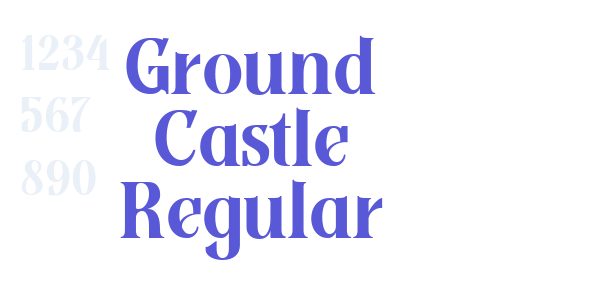 Ground Castle Regular font