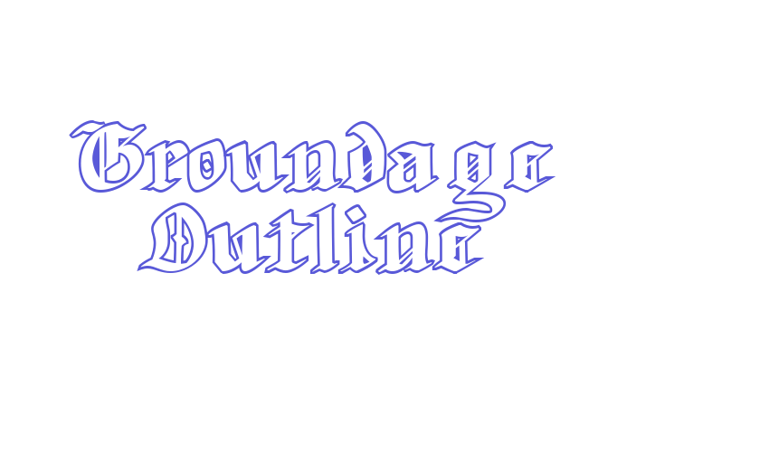 Groundage Outline Font Download