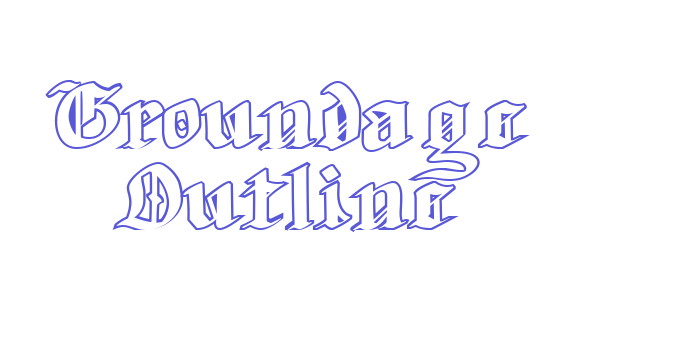 Groundage Outline Font Download