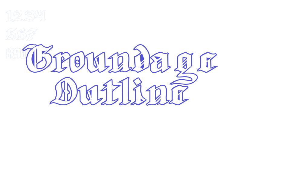 Groundage Outline-font-download