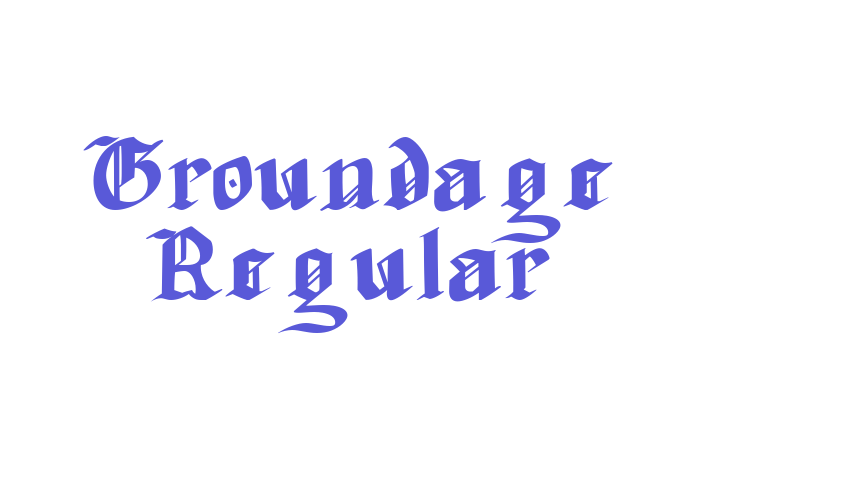 Groundage Regular Font Download