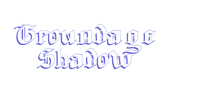 Groundage Shadow Font Download