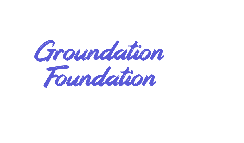 Groundation Foundation Font