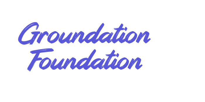 Groundation Foundation Font