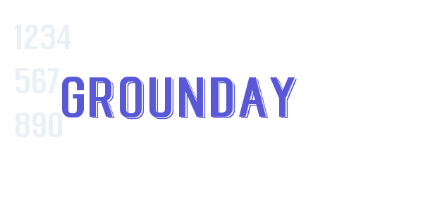 Grounday font