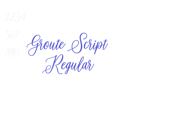 Groute Script Regular