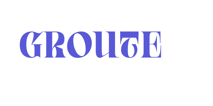 Groute Font Download