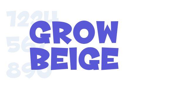 Grow Beige Font