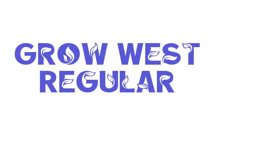 Grow West Regular Font