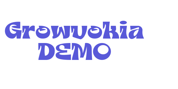 Growvokia DEMO font free