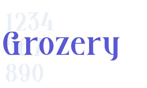 Grozery Font