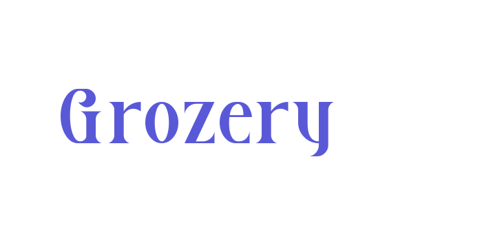 Grozery Font Download