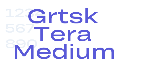 Grtsk Tera Medium font free