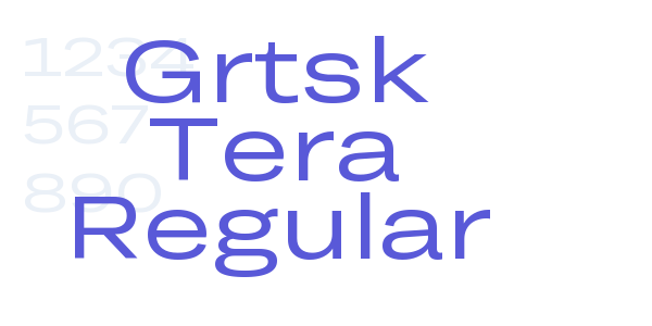 Grtsk Tera Regular font free