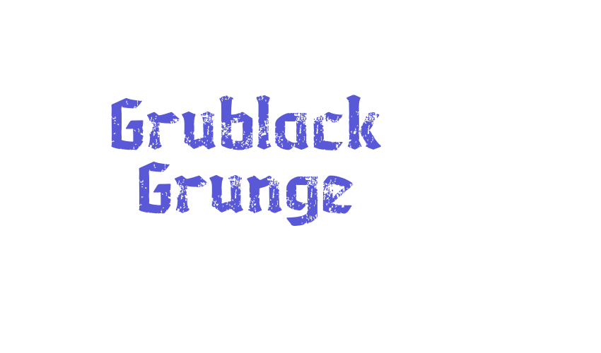 Grublack Grunge Font Download