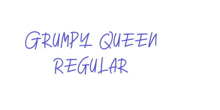 Grumpy Queen Regular Font Download