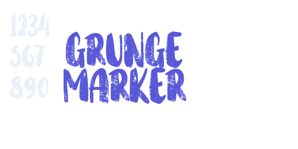 Grunge Marker font