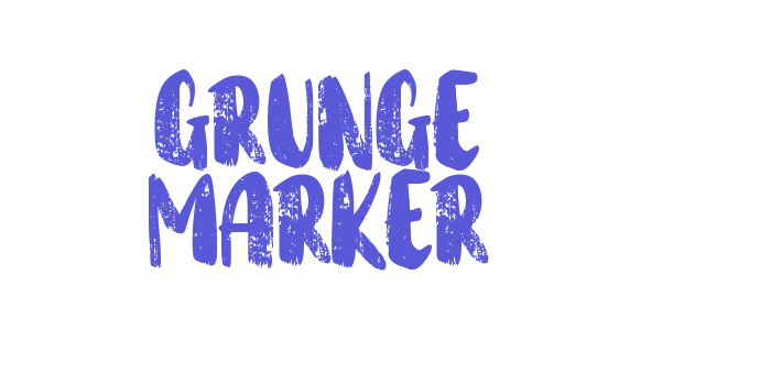 Grunge Marker Font