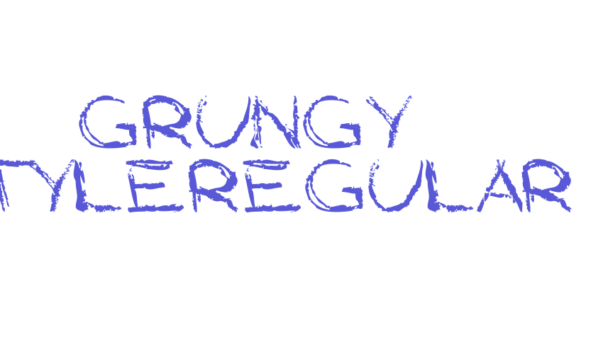 Grungy StyleRegular Font